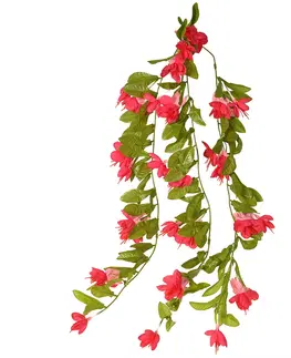 Květiny Umělá Fuchsie růžová, 60 cm