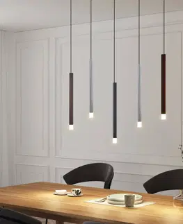 Závěsná světla Lucande Lucande Stoika LED závěsné světlo, 5žárovkové