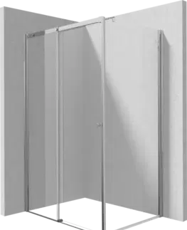 Sprchové kouty DEANTE/S Sprchový kout posuvné dveře 140 pevná stěna 90 KTS_039P+KTSP014P+KTS_0P1X KERRIA/0290