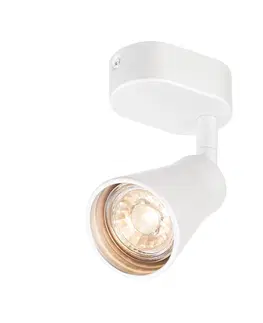 Moderní bodová svítidla SLV BIG WHITE AVO SINGLE nástěnné a stropní svítidlo, jedna žárovka, QPAR51, bílé, max. 50 W 1000887