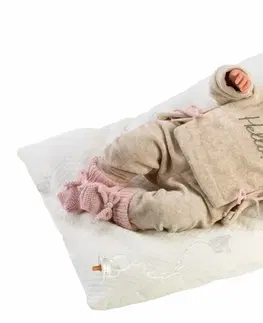 Hračky panenky LLORENS - 74020 NEW BORN - realistická panenka miminko se zvuky a měkkým látkovým tělem - 42