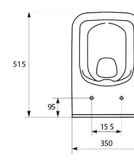 WC sedátka DEANTE Podomítkový rám, pro závěsné WC mísy bez tlačítka + WC CERSANIT CLEANON COMO + SEDÁTKO CST_WC01 X CO1
