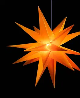 Vánoční osvětlení STERNTALER Žlutá plastová hvězda Jumbo Ø 1m venkovní 18 cípů