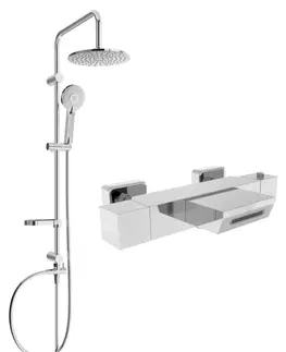 Sprchy a sprchové panely Sprchový set MEXEN CARL XIX chrom/bílý