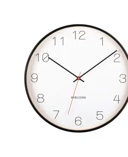 Hodiny Karlsson 5926BK designové nástěnné hodiny 40 cm