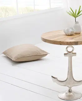 Luxusní a designové příruční stolky Estila Designový příruční stolek z masivu Kotva 56 cm