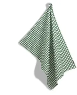Utěrky Kela Utěrka Cora, 100% bavlna, zelená, kostka, 70 x 50 cm