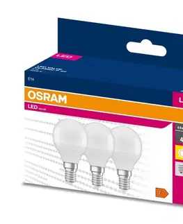 Žárovky Osram SADA 3x LED Žárovka P45 E14/4,9W/230V 3000K - Osram 