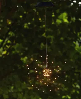 Solární dekorace na zahradu STAR TRADING LED solární závěsné světlo Firework
