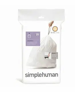 Odpadkové koše Simplehuman Sáčky do odpadkového koše Q 50-65 l, 20 ks