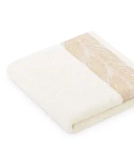 Ručníky AmeliaHome Sada 3 ks ručníků ALLIUM klasický styl krémová, velikost 50x90+70x130