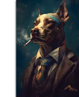 Obrazy zvířecí gangsteři Obraz zvířecí gangster pes