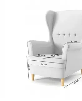 Židle Designové křeslo mentolové barvy ve skandinávském stylu