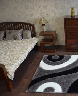 Koberce a koberečky Dywany Lusczow Kusový koberec Shaggy SPACE JAY šedý, velikost 80x150