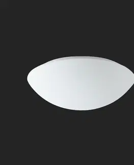 LED nástěnná svítidla OSMONT 70376 AURA 10 IP stropní/nástěnné skleněné svítidlo bílá IP65 3000 K 14W LED nouzové kombinované 3 h