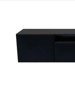 TV stolky ArtMode TV stolek CLEO závěsný | černá