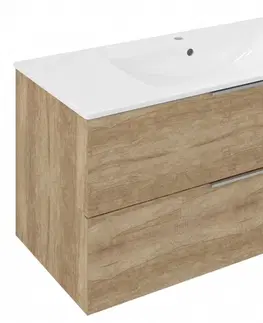 Koupelnový nábytek SAPHO CIRASA umyvadlová skříňka 99,8x52x46cm, dub alabama