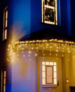 Vánoční světelné závěsy Konstsmide Christmas LED světelný závěs ledový déšť teplá bílá 3m