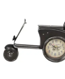 Hodiny Stolní hodiny v designu retro mopedu - 32*8*19 cm / 1*AA Clayre & Eef 6KL0635