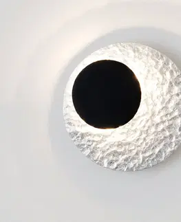 Nástěnná svítidla Holländer LED nástěnné světlo Infinity ve stříbrné, Ø 26 cm