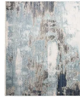 Moderní koberce Exkluzivní modro-béžový koberec