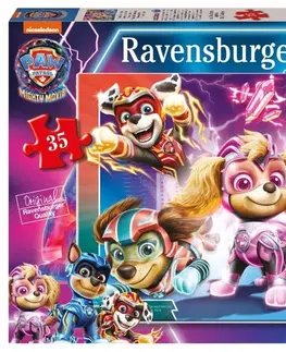 Hračky puzzle RAVENSBURGER - Tlapková patrola ve velkofilmu 35 dílků