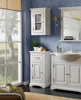 Koupelnový nábytek Comad Umyvadlová skříňka Romantic 861 2D bílá borovice