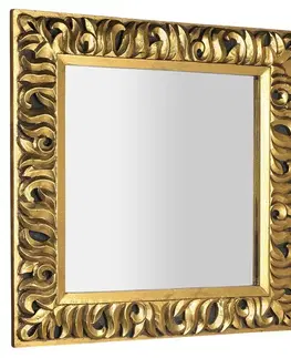 Koupelnová zrcadla SAPHO ZEEGRAS zrcadlo ve vyřezávaném rámu 90x90cm, zlatá IN416