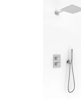 Sprchy a sprchové panely KOHLMAN Termostatický sprchový set s dešťovou sprchou 35 cm a ruční sprchou QW432HQ35