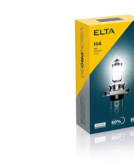 Autožárovky ELTA H4 VisionPro +50% 60/55W 12V P43t sada 2ks