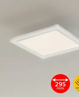 LED stropní svítidla BRILONER Svítidlo LED panel s čidlem, 29,5 cm, 1300 lm, 12 W, bílé BRILO 7187-016