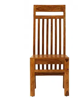 Židle Židle s žebrováním Gani z indického masivu palisandr / sheesham