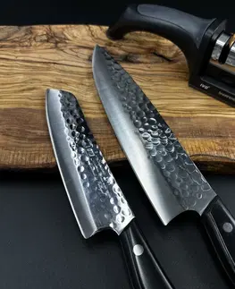 Kuchyňské nože Sada nožů 2 ks IVO Supreme + dvoustupňová bruska na nože - ZVÝHODNĚNÝ SET