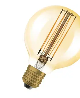 LED žárovky OSRAM LEDVANCE Vintage 1906 Globe 80 40 Filament DIM 5.8W 822 Gold E27 4099854090844