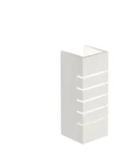 Osvětlení stěn SLV BIG WHITE PLASTRA, nástěnné svítidlo, hranaté, 100 slot, bílá sádra, E14, max. 40 W 148010