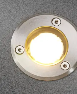 Nájezdová svítidla Lucande IP67 LED zemní zápustné svítidlo Kenan, nerez