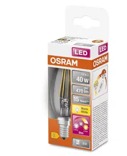 Stmívatelné LED žárovky OSRAM Žárovka OSRAM LED E14 4W GLOWdim čirá