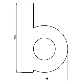 Čísla domů Albert Leuchten Domovní číslo - písmeno b