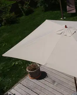 Zahradní slunečníky a doplňky Zahradní slunečník 3x4 m Krémová