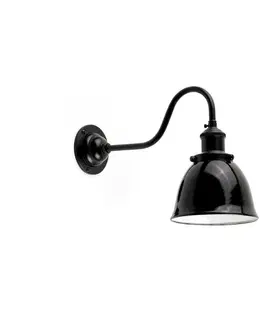 Industriální nástěnná svítidla FARO LOA nástěnná lampa, černá