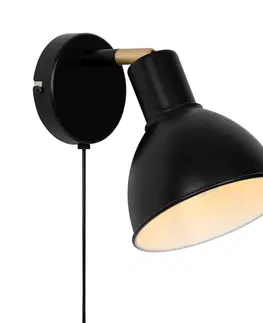 Industriální bodová svítidla NORDLUX Pop nástěnné svítidlo matná černá 2213641003