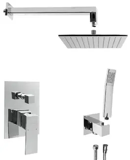 Sprchy a sprchové panely SAPHO LATUS podomítkový sprchový set s pákovou baterií, 2 výstupy, chrom 1102-42-01