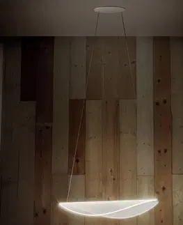 Závěsná světla Stilnovo Stilnovo Diphy LED závěsné světlo, bílá 75,6 cm