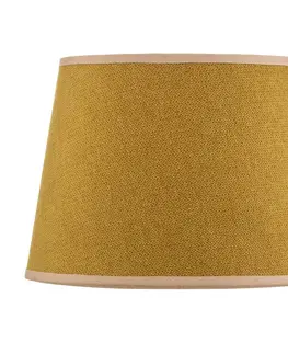 Stínidlo na lampu Duolla Stínidlo na lampu Classic S, tkané, hořčičná žlutá