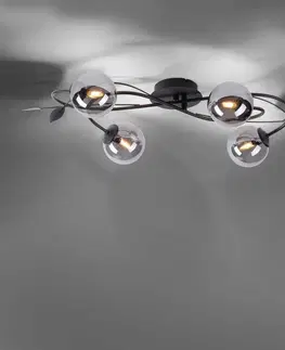 Stropní svítidla Paul Neuhaus Paul Neuhaus Widow LED stropní světlo čtyři zdroje