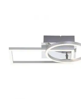 Designová stropní svítidla LEUCHTEN DIREKT is JUST LIGHT LED stropní svítidlo, barva ocel, teplá bílá, otočné, 2xLED 3000K