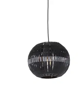 Zavesna svitidla Moderní závěsná lampa černá 30 cm - Zoë