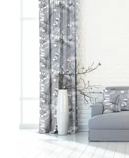 Závěsy Forbyt, Závěs dekorační, OXY Paris 150 cm, šedý 150 cm