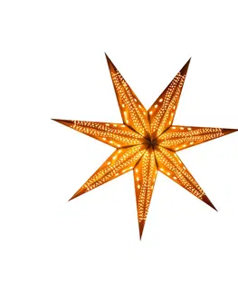 Vánoční světelná hvězda STERNTALER Sterntaler Samt papírová hvězda, Ø 75 cm bílá