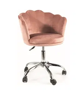 Kancelářské židle Signal Kancelářská židle ROSE VELVET Barva: Šedá / Bluvel 14
